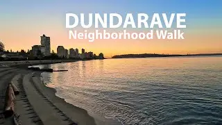 Beautiful Relaxing Neighborhood Waterfront Walk through Dundarave in West Vancouver BC