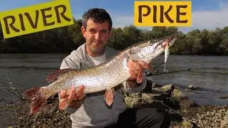Lure Fishing for RIVER PIKE/ Риболов на ЩУКА на МАРИЦА/ HECHT angeln im FLUSS/ Pesca de LUCIO en R&Iacute;O