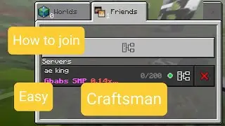 How to join server in Craftsman | 100% Working