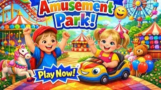 Kids Enjoy Rides & Games at Fun Park 🎢🎠