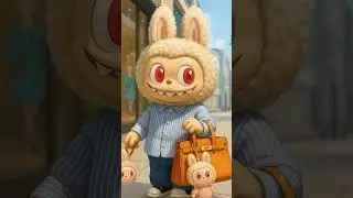 Labubu Loves To Shop ❤️💼 #labubu #labubusong #labubufans