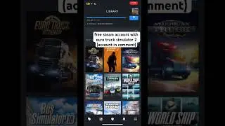 free steam account with euro truck simulator 2 (account in comment)