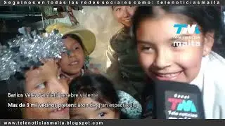 Barrios Vélez Sarsfield mas de 3 vecinos presenciaron el pesebre viviente