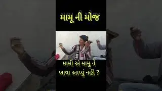 મામુ ની મોજ! મામી એ મામુ ને ખાવા આપ્યું નહી? #story #new video #gujarati #life #shortvideo
