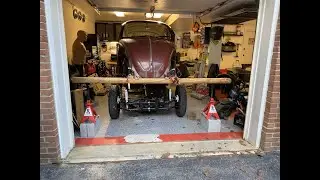 VW Bug Bracing the Door Jambs. Prepping for heater channel removal and body lift.