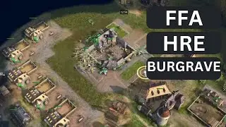 Age of Empires IV FFA: Trying to HRE Burgrave Rush!