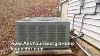 Alpharetta Home Inspector finds issue with Ac Units.