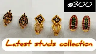 latest ear studs collection@300