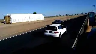 Black civic has b20 🔰take the win against a LSD MOTOR