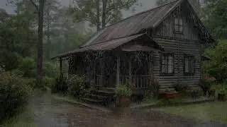 Soothing rain ambience improving focus easing mental stress for peaceful deep sleep