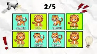 Le Jeu des mots en rythme &ndash; &Eacute;dition Savane &ndash; niveau facile pour enfants | Amuse-toi avec les animaux