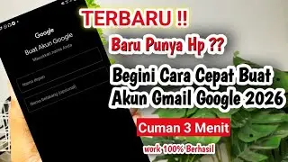 Terbaru!! Cara Cepat Membuat Akun Google Gmail 