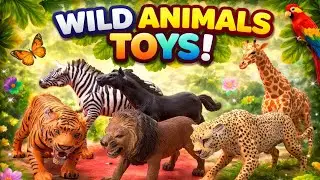 🦁 Safari Animal Toys for Kids!