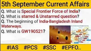 5 September 2020 Current Affairs in English | Daily Current Affairs in English | GKToday | The Hindu