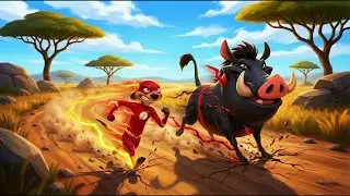 The Fastest Chase Ever! ⚡ Flash Timon vs Black Adam Pumbaa | The Lion King Animation