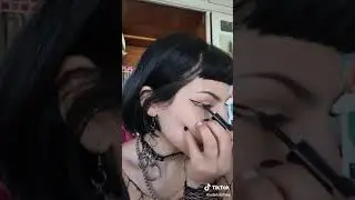 Eyeliner tutorial ✨ #shorts #foryou #foryoupage #goth #eyeliner #parati #fyp