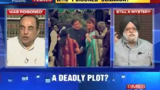 Sunanda Pushkar death - Dr Subramanian Swamy in Times Now debate (10 Oct 2014)