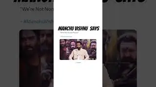 😳Manchu Vishnu makes shocking comment👎🏻They are not normal people#manchuvishnu#kannappa#prabhas#meme