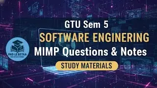 GTU SEM 5 SOFTWARE ENGINEERING (SE) IMP | STUDY MATERIALS | IMP QUESTIONS | PYQ | NOTES | 