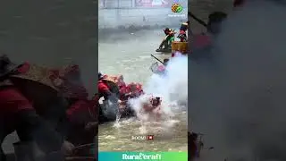 INSANE Dragon Boat Fireworks EXPLOSION! You Won't Believe This! #fireworks #explosion #china #crazy