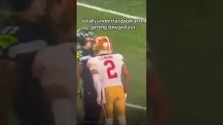 #49ers CB Deommodore Lenoir headbutted #seahawks WR Jaxon Smith-Njigba after the play. #nflalumni