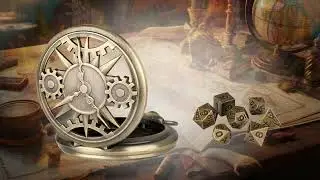 GELOHO Steampunk Gear Pocket Watch Dice Set