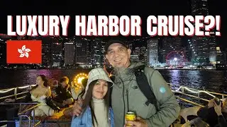 Роскошный круиз по гавани Виктория в Гонконге 🇭🇰 | Неограниченное количество напитков + виды ночн...