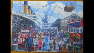 Titanic's Maiden Voyage Ravensburger Puzzle 1000 pieces Stop Motion Timelapse