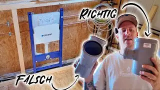 Vorwand Installation f&uuml;r WC & Waschbecken! Ist das Wassersystem in der Wohnung dicht?! 🤯
