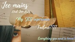 JEE MAINS 2026: FAILURE! 