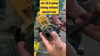 cat c6.6 pump timing without spacial tool #short