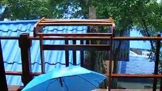 Heavy Rain on  Koh Samet, Thailand