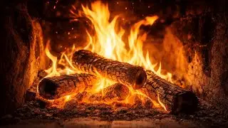 Fireplace ASMR 🔥 Stop Insomnia & Anxiety with Pure Wood Burning