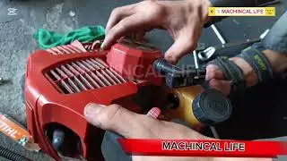 how to brush cutter kick spring changing and checking#brush #cutter #kick #spring #changing#checking