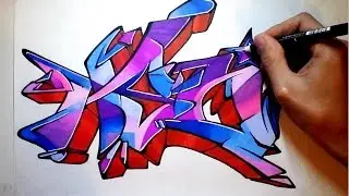 Wildstyle Graffiti speed drawing 