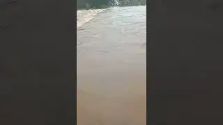 Jhargram road to Bankura is closed due to flood. Flooding in the Tarafini Nadi.