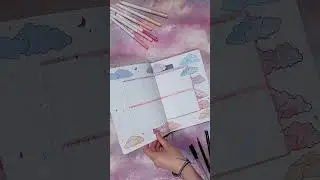 June 2024 Bullet Journal Flip Through ☁🌙 dreamy cloud theme ✨☁