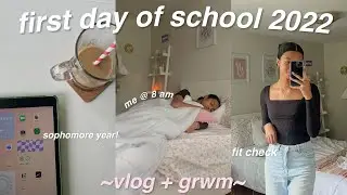first day of school grwm + vlog 2022!