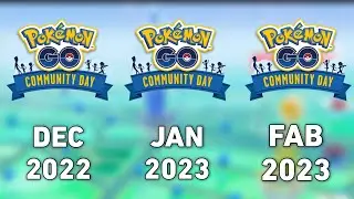 December 2022, January & February 2023 Community Day Date Announced | Pokemon Go