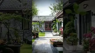 Another L shaped house. Missing the white tiger on the right hand side.