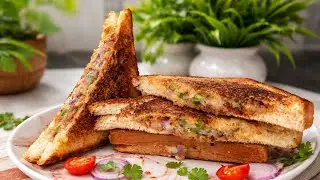 चटपटा मसाला वाला ब्रेड सैंडवीच रेसिपी l sandwitch recipe #viral #schooltiffinbox #sandwich #yt