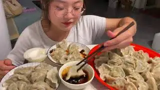 Giant Dumplings 🥟 Mukbang Challenge ASMR | Can I Finish All These Juicy Dumplings? 🤤😋