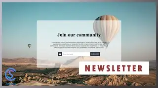 Newsletter section using HTML & CSS | Computer Science