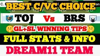 TOJ vs BRS Dream11 prediction TOJ vs BRS Baseball Dream11 Team TOJ vs BRS Baseball Team today