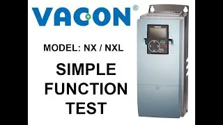 VACON NXL series frequency inverter NXL00095C5H1SSS000 (380VAc / 3 - 4kW) Basic function test