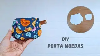 Porta Moedas redondo ● Te ensino a fazer o  Molde● Passo a passo