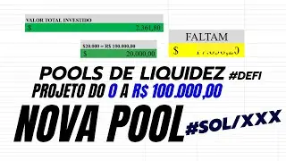 DO 0 A 100K COM POOLS DE LIQUIDEZ | MONTEI UMA NOVA POOL DE LIQUIDEZ NA ORCA | FOI UMA BOA IDEIA ?