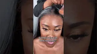 Synthetic wig with bleached knots?