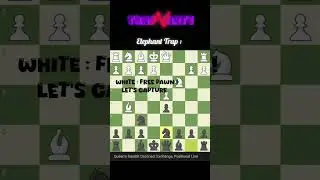 Elephant Trap &ndash; Gotcha!         #chess #chesstrap #chessshorts #chesstactics #checkmate #brilliancy