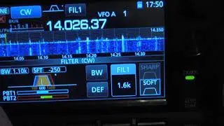 IC 7300 Playing with Built-in CW Filters and Bandwidth